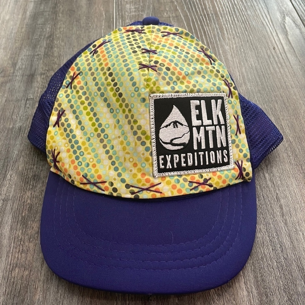 Elk Mountain Expeditions purple trucker hat